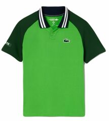 Детская теннисная футболка Lacoste Sport X Daniil Medvedev Jersey Polo Shirt - green