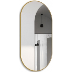 Abber AG6304SCG Зеркало Kontur AG6304SCG с подсветкой, бесконтактный выключатель, диммер, золото фото