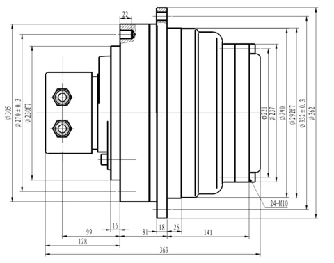 Редуктор IKY2.52.5B-3600D2402