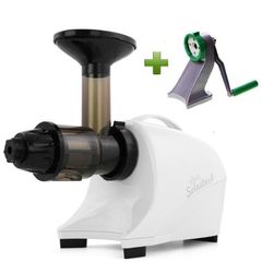 Шнековая соковыжималка Tribest Solostar 4 SS-4200 белая + ручной привод Tribest Z-Star