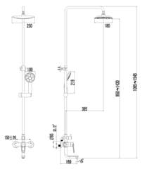 Смеситель Lemark Omega LM3162C для ванны и душа