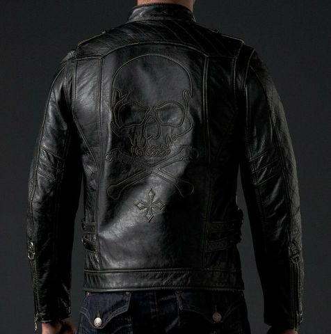 Affliction | Куртка мужская кожаная ASSAULT Leather Jacket спина