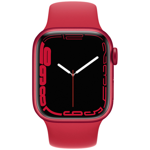 Apple Watch Series 7GPS,41mm (PRODUCT)RED Aluminium Case with (PRODUCT)RED Sport Band - Regular (MKN23GK/A)