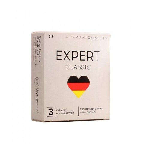 Презервативы EXPERT CLASSIC № 3 (классические), 3 шт.