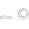Сунержа 30-1507-0001 Отражатель TUBE н/ж G 3/4" вн. р. / d нар.-50 мм (Матовый белый)