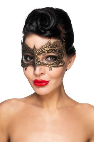 Золотистая карнавальная маска  Наос