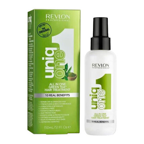 Revlon Uniq One Green Tea Scent Hair Treatment - Несмываемая маска-спрей для ухода за волосами с ароматом зеленого