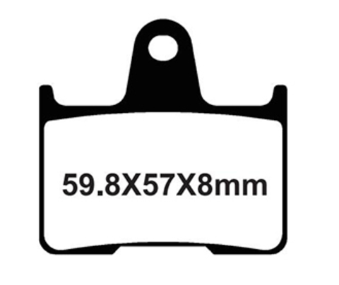 YL-F174 Тормозные колодки дисковые мото YONGLI Organic (FDB2111P)