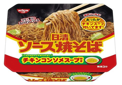 Суп-лапша Nissin куриная с соусом якисоба, 104г