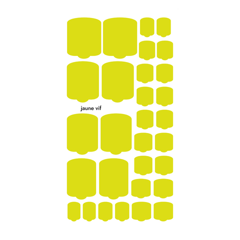 ПЛЕНКИ NAIL WRAPS JAUNE VIF