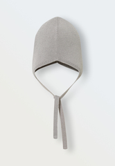 Шапочка вязаная Lite с завязками (бежевый)