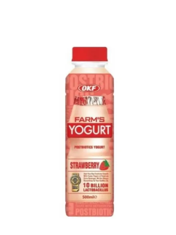 Напиток со вкусом йогурта и клубники Farmˈs Yogurt Strawberry 500мл