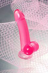 Розовый реалистичный фаллоимитатор Fush - 18 см. - 