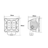 Светодиодная фара  2 дальнего белого света Аврора  ALO-D3-2-P23-RGB ALO-D3-2-P23-RGB фото-7