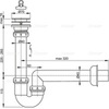 Сифон для мойки Alcaplast A800-DN40