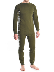 Комплект нательного белья олива - Магазин тельняшек.ру 8-800-700-93-18Белье нательное утепленное (оливковый) в Магазине тельняшек