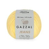 Пряжа Gazzal Jeans 1123 светло-желтый