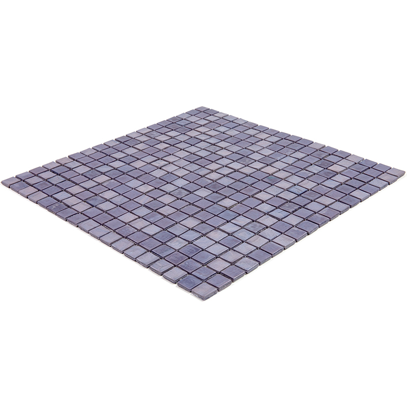 NC0619 Мозаика одноцветная чип 15 стекло Alma Mono Color фиолетовый темный квадрат глянцевый