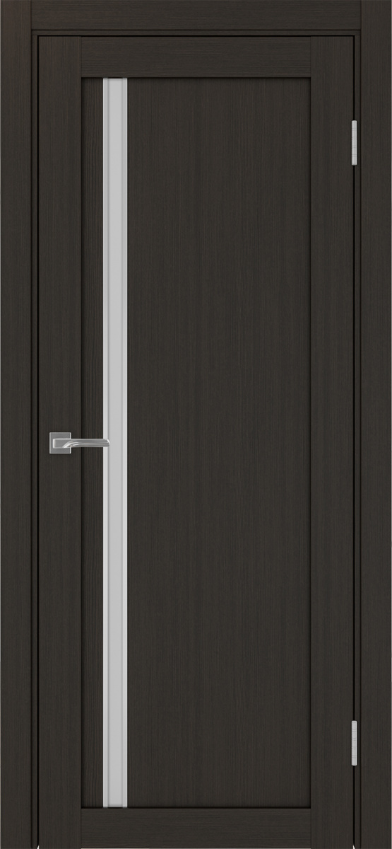 Дверь межкомнатная Оптима Порте Турин 527.121 АПС молдинг SC, цвет венге, экошпон, стекло мателюкс