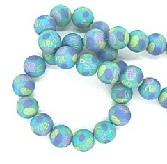 Бусины на леске 16 мм, 1 нить~40 шт-60 см