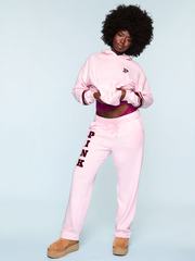 PINK КЛАССИЧЕСКИЙ ФЛИСОВЫЙ ХУДИ