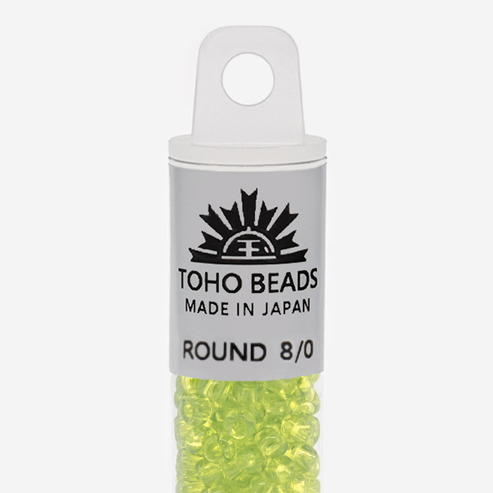 Японский бисер TOHO Round 8/0 (№4), прозрачный