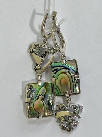 Хокку (серьги из серебра)