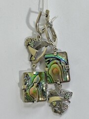 Хокку (серьги из серебра)