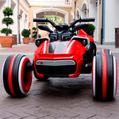 Детский электромобиль  "Rideable" красный