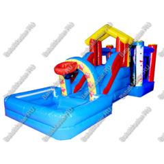 Детский надувной батут "Цирковой слоник"