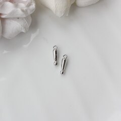 Подвеска Восклицательный знак 12*3 мм, родий, П168