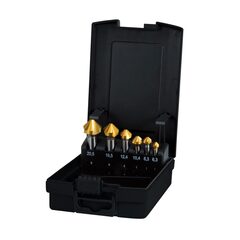 Набор зенковок 90° 6,3-20,5мм DIN335C 3z HSS TiN 6шт Terrax by Ruko A102152TRO