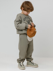 джемпер  для мальчика  КР 302782/темно-оливковый к652