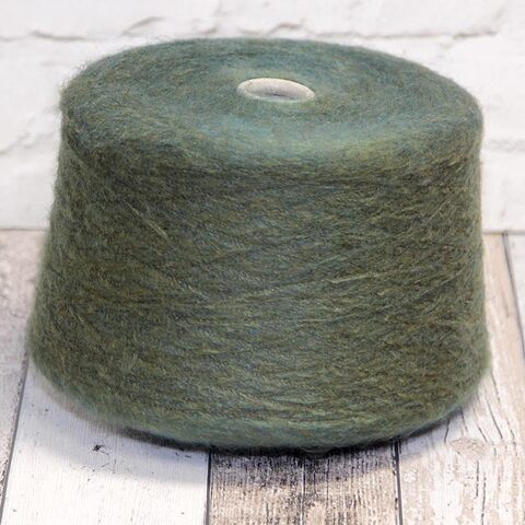 Кидмохер на полиамиде PURA LANA ITALIA / MARZIA 900 зеленый меланж