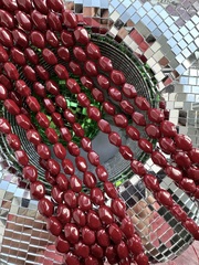 Жемчуг барочный 8х12мм, "Майорка. Имитация (винный цвет)