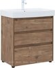 Aquanet 307077 Тумба с раковиной Nova Lite 75 3 ящ. цв. дуб рустикальный (307077)