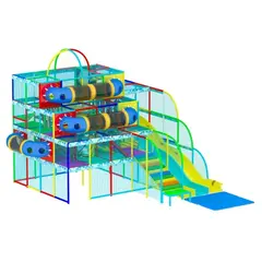 Детский игровой лабиринт Облачко 91 м² (11*8.3*6.5)