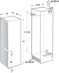 Встраиваемый холодильник Gorenje RKI 2181 E1