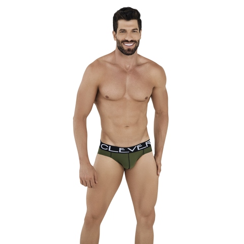 Мужские трусы брифы хаки Clever URI BRIEF 103610