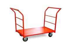 Тележка платформенная TOR ТП-3Д (700х1200) с двумя ручками (колеса 160)