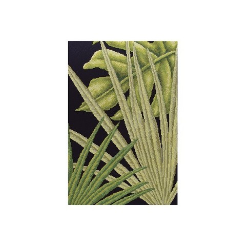 азвание по-русски:	Пальмовые листья - 1¶Размер кадра, см:	30х45¶Тип канвы, каунт:	Аида 14¶Клеток на