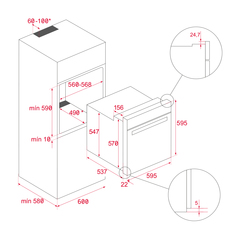 Встраиваемый духовой шкаф TEKA HCB 6535 BLACK