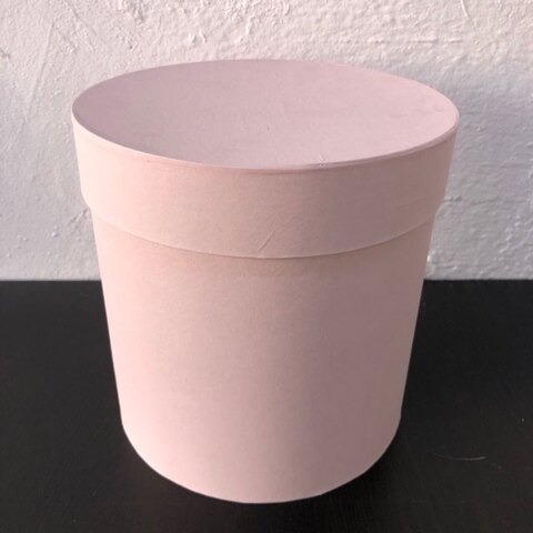 Цилиндр одиночный, 20х20 см, Бледно-розовый, 1 шт.