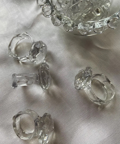 Кольцо Chandelier glass