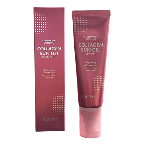 Крем-гель для лица солнцезащитный Deoproce Collagen Sun Gel SPF50+ PA+++, 50 мл