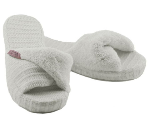 Домашние тапочки Hamam Fula белые