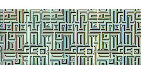 Декор AZORI Nuvola Verde Labirint 505x201