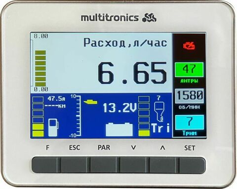 Multitronics CL-950 бортовой компьютер для  катеров белый (разъем Hidea) с  кабелем NMEA2000-F