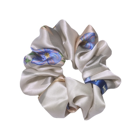 Шелковая резинка для волос Mollen Первоцвет жемчужно-белая