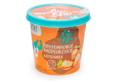Протеиновое мороженое "Клубника" Icecro, 75г
